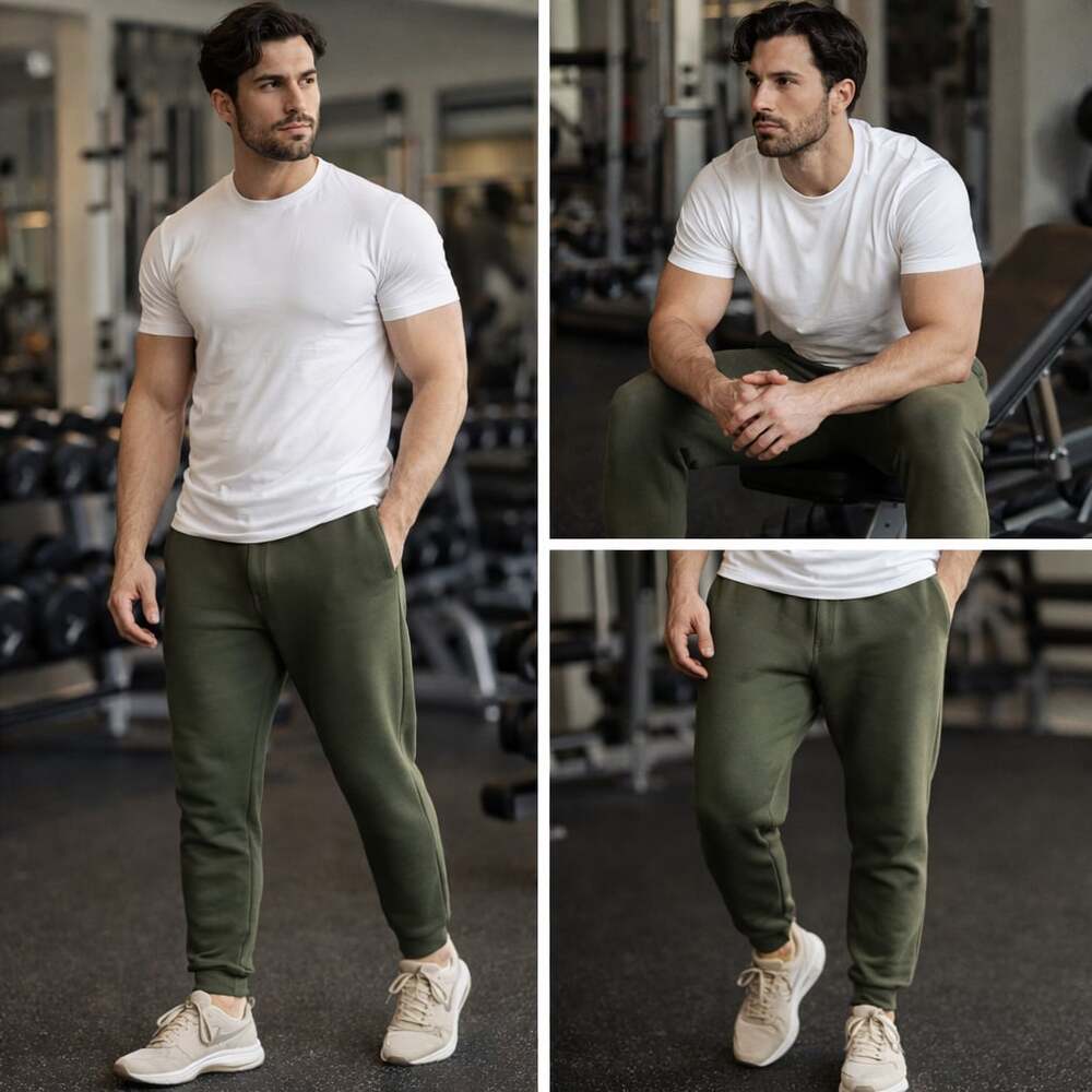 Nike NSW Club Fleece Joggers Olive Green Tapered Sweatpants Small